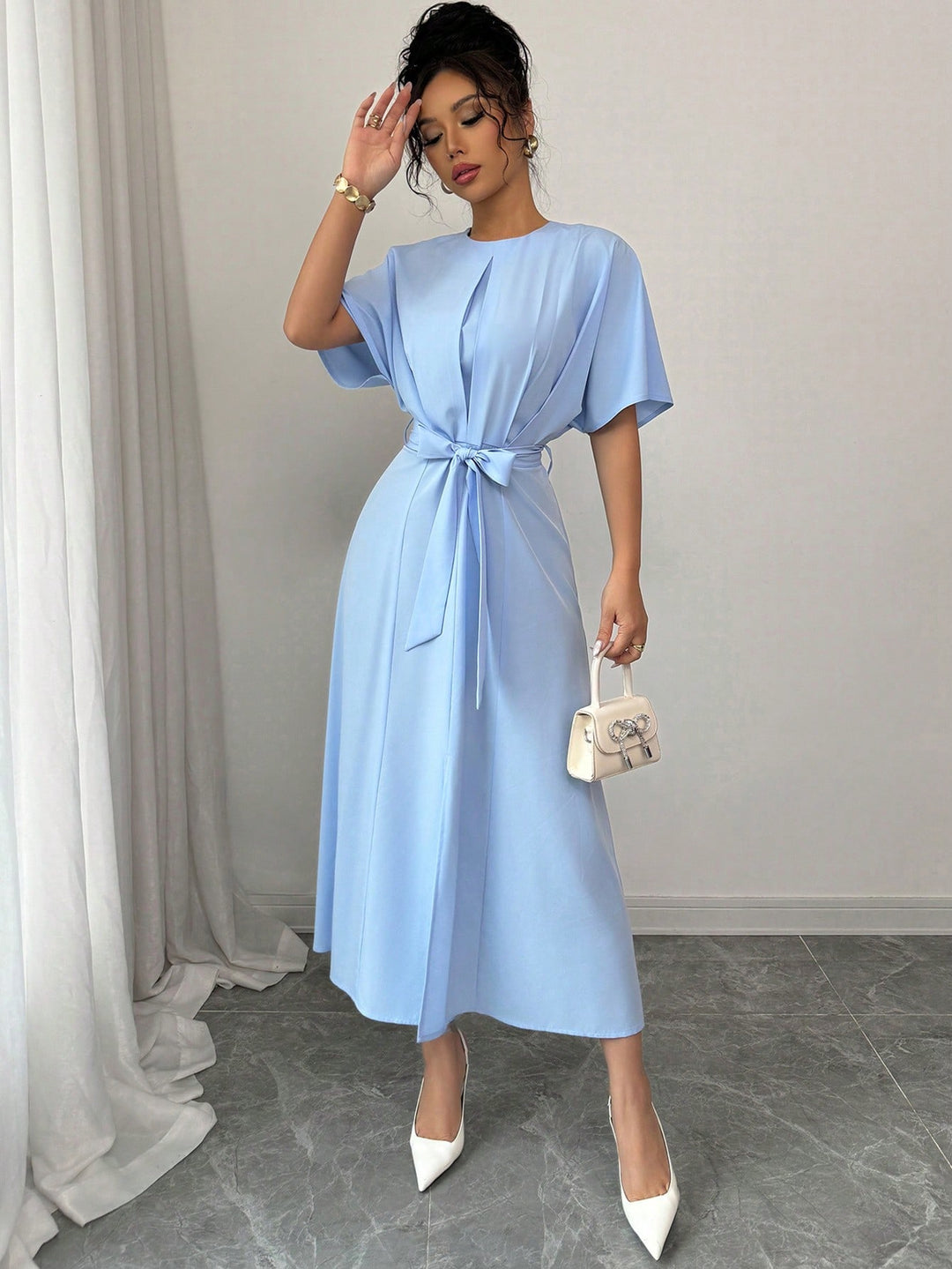 Rochie maxi SHEIN, albastru