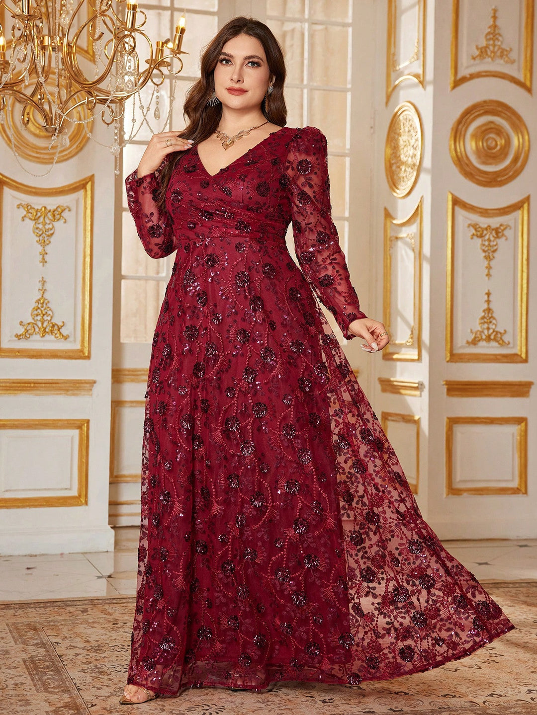 Rochie SHEIN, vișiniu