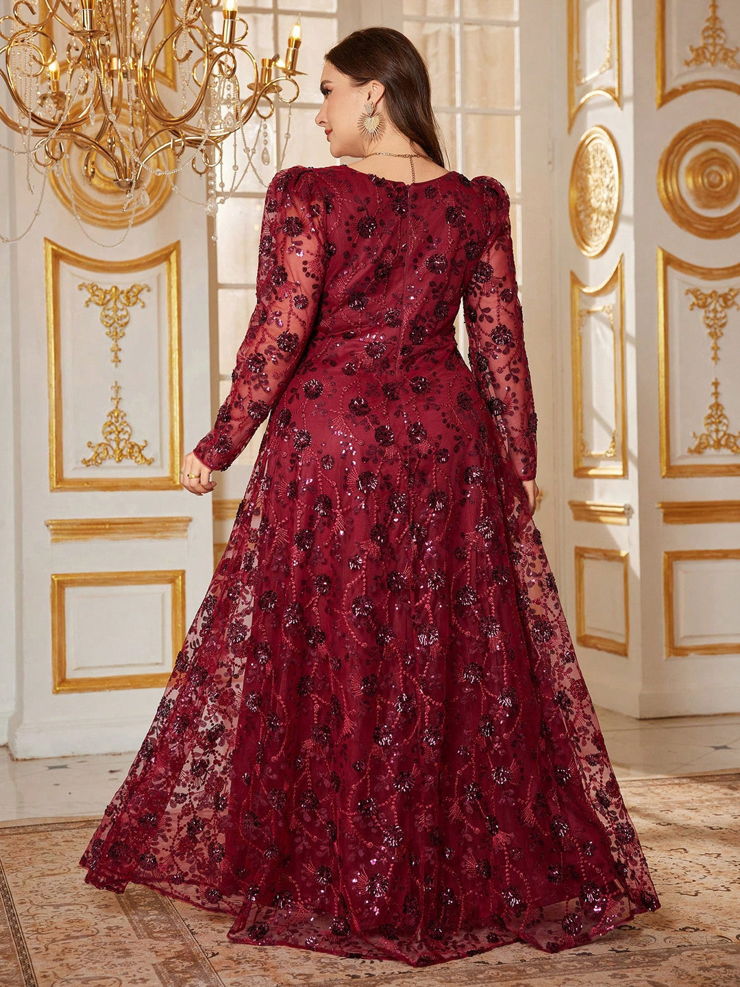 Rochie SHEIN, vișiniu