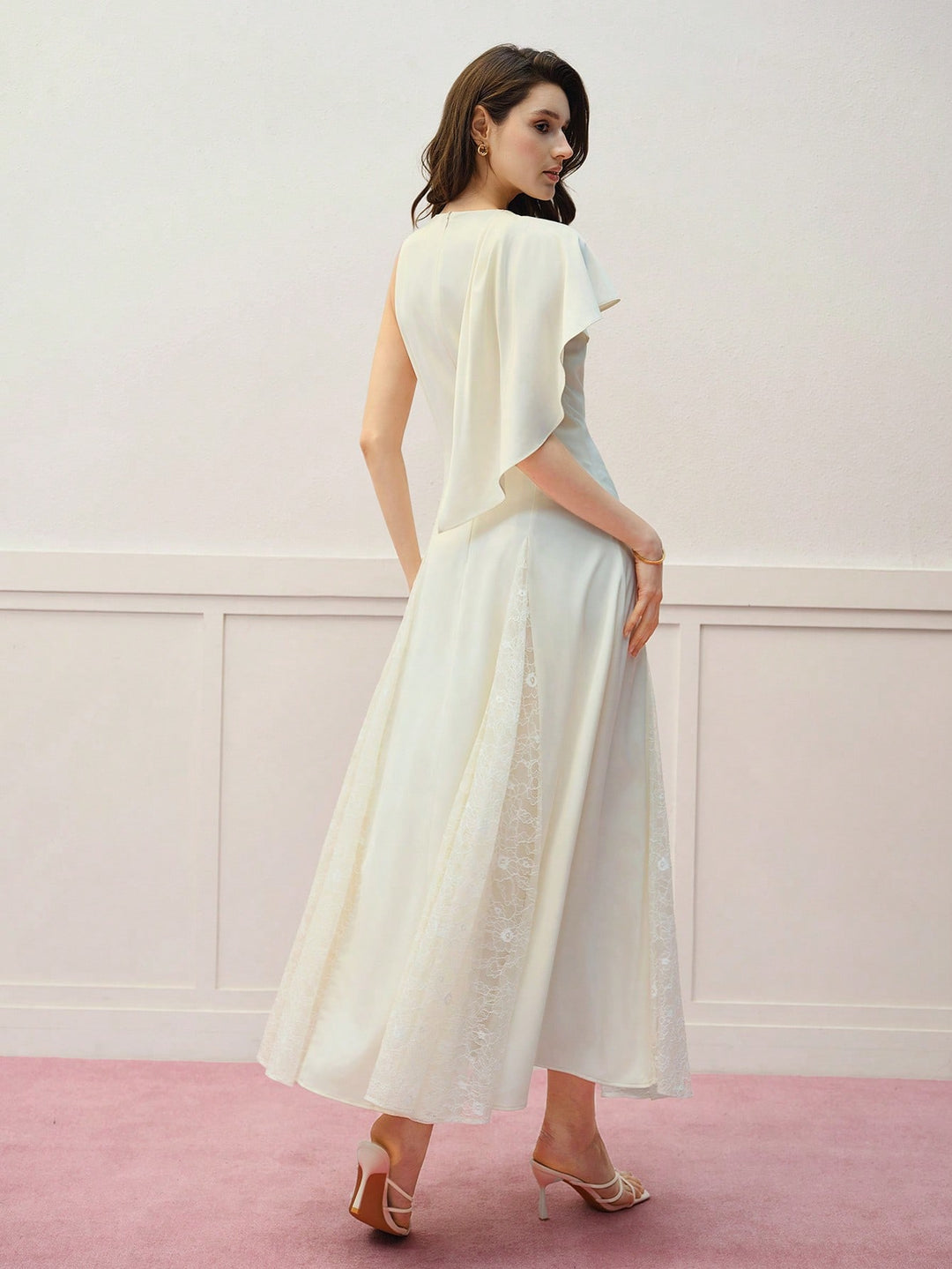 Rochie maxi SHEIN, bej
