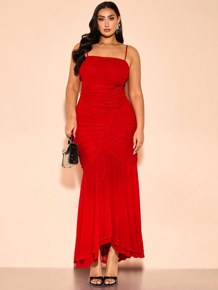 Rochie maxi SHEIN, roșu