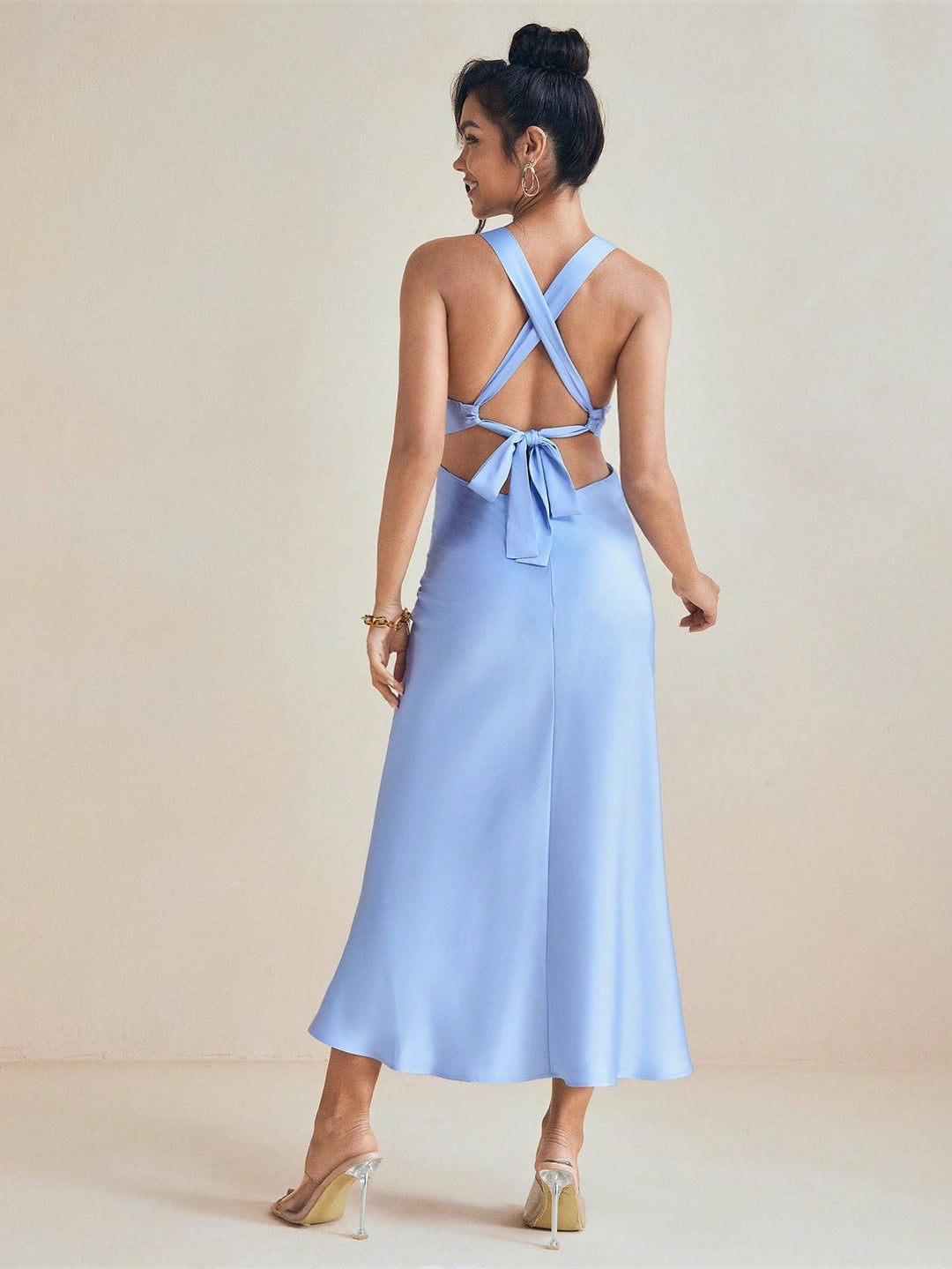 Rochie midi SHEIN, albastru