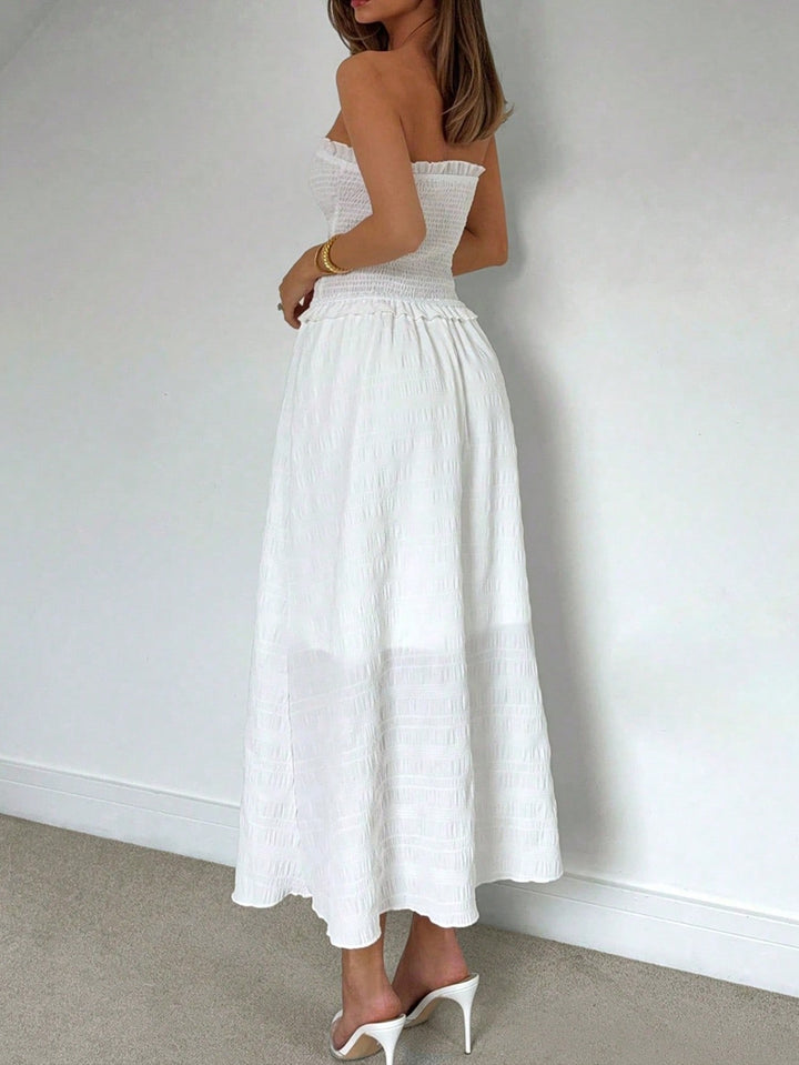 Rochie midi SHEIN, alb