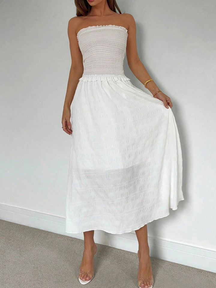 Rochie midi SHEIN, alb
