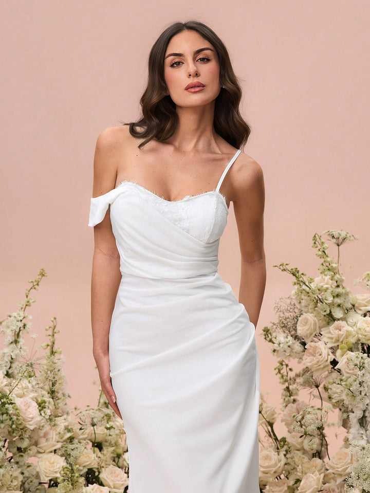 Rochie maxi SHEIN, alb