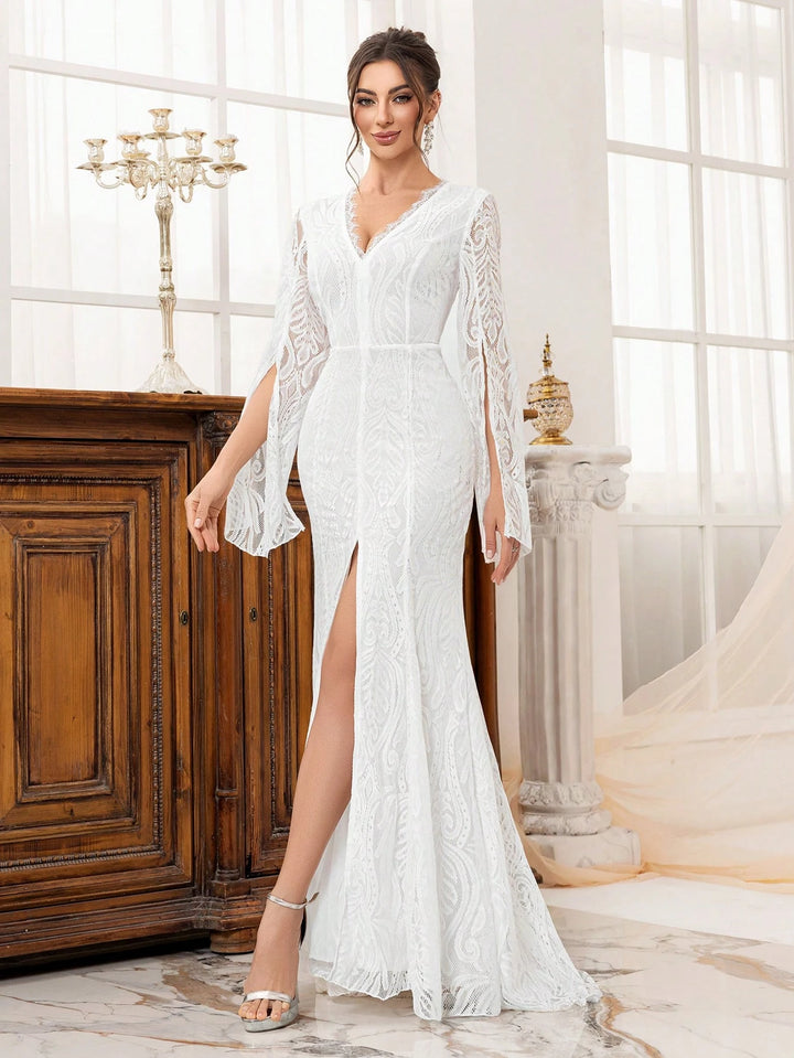 Rochie maxi SHEIN, alb