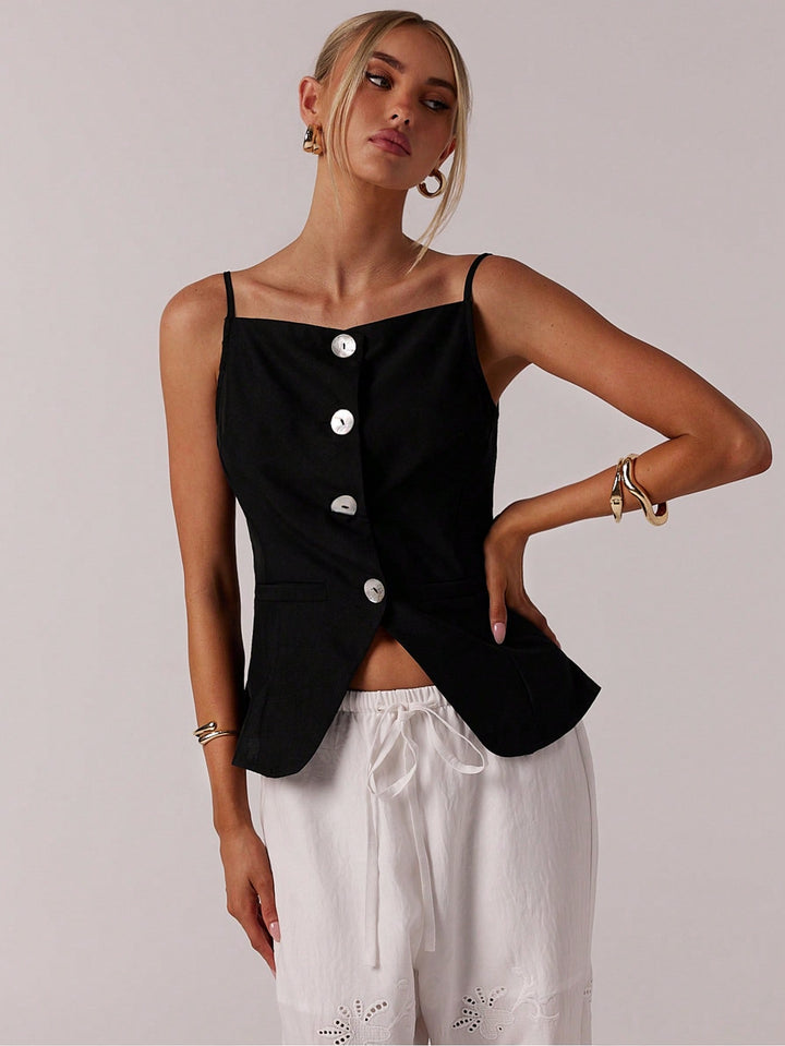 Top SHEIN, negru