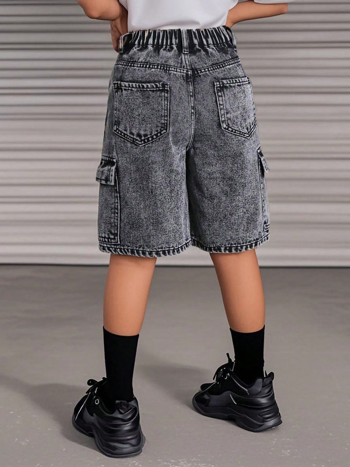 Pantaloni scurți SHEIN, negru
