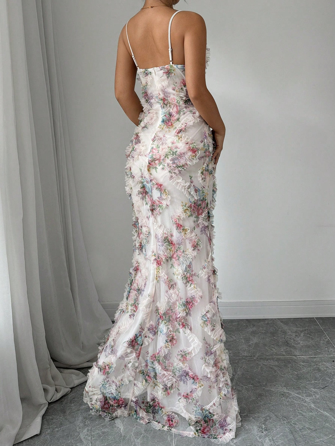 Rochie maxi SHEIN, mix culori