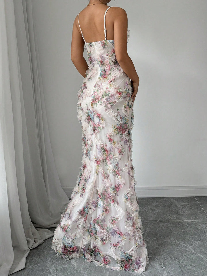 Rochie maxi SHEIN, mix culori