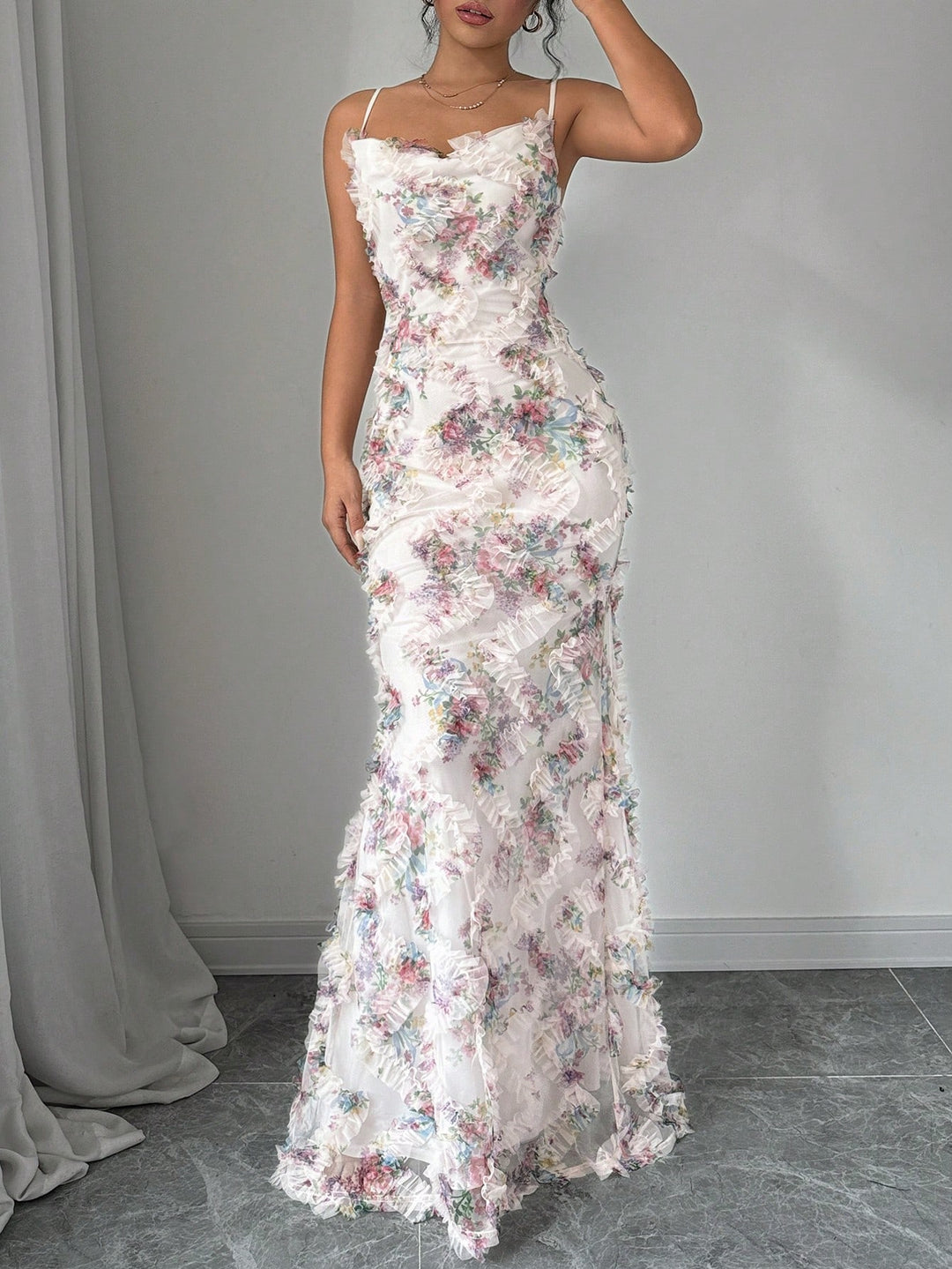 Rochie maxi SHEIN, mix culori
