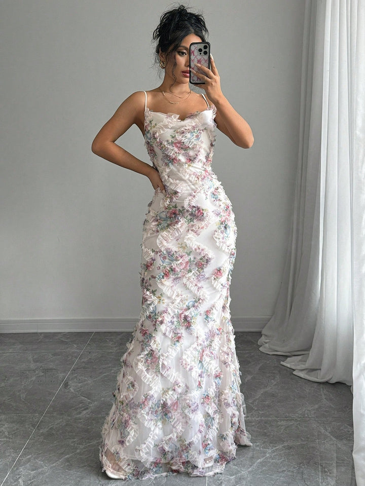 Rochie maxi SHEIN, mix culori