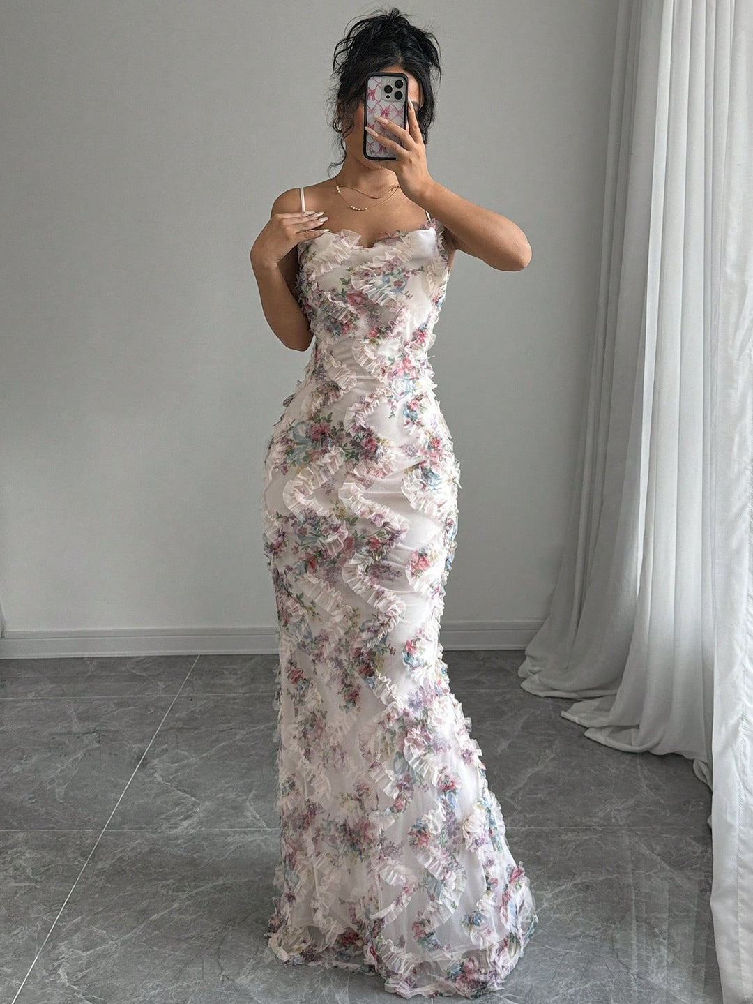 Rochie maxi SHEIN, mix culori