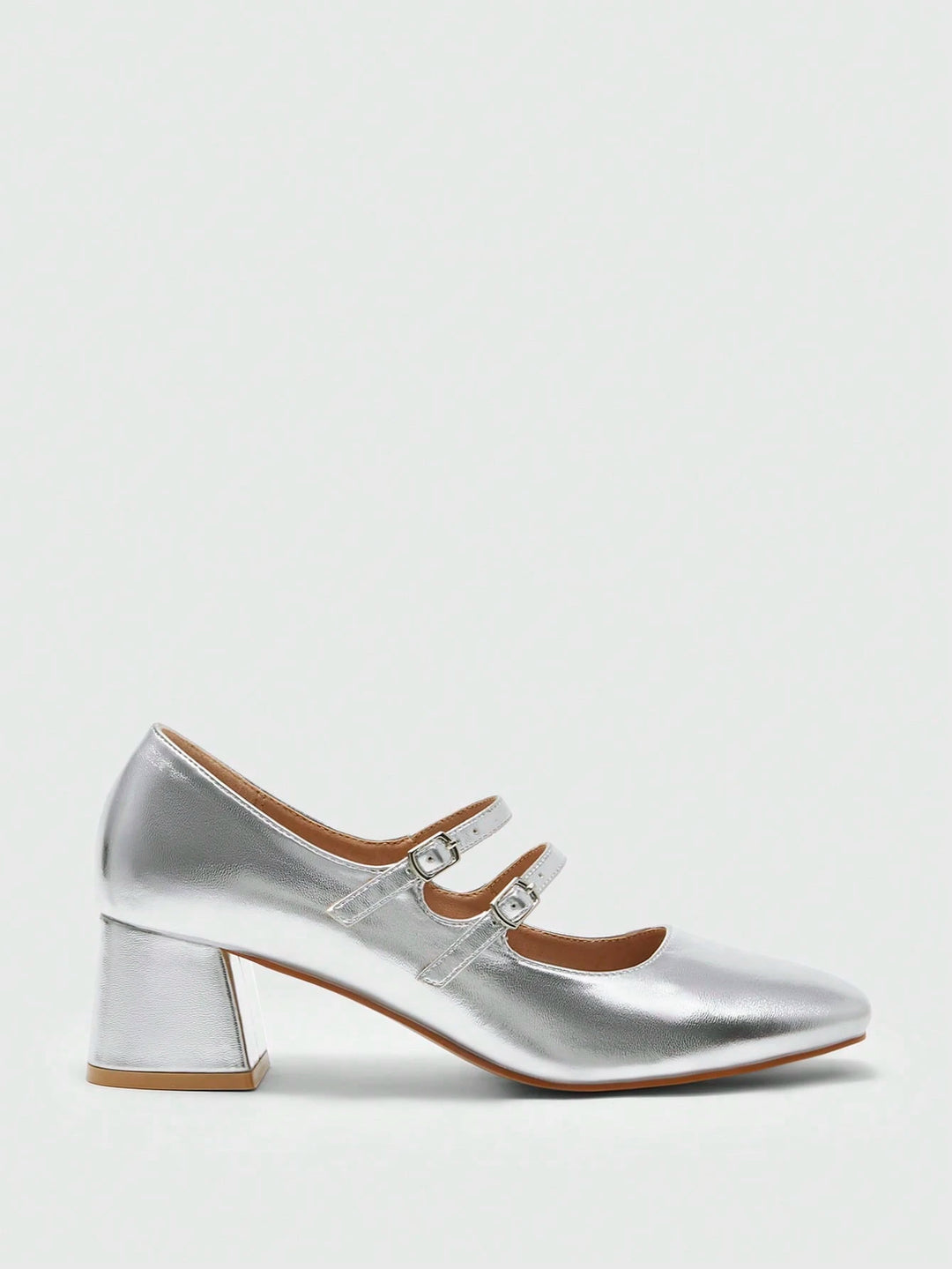 Pantofi cu toc SHEIN, argintiu