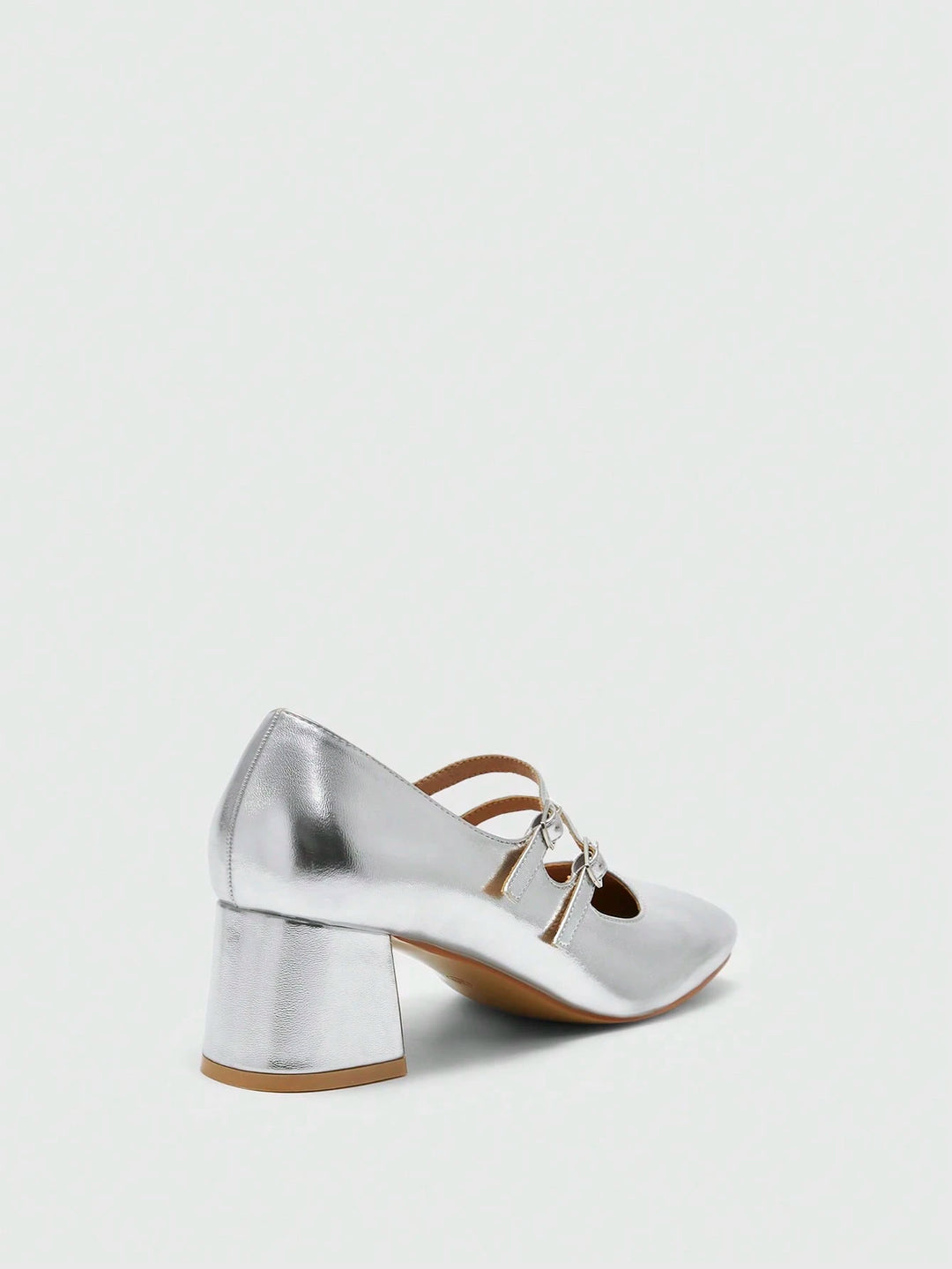 Pantofi cu toc SHEIN, argintiu