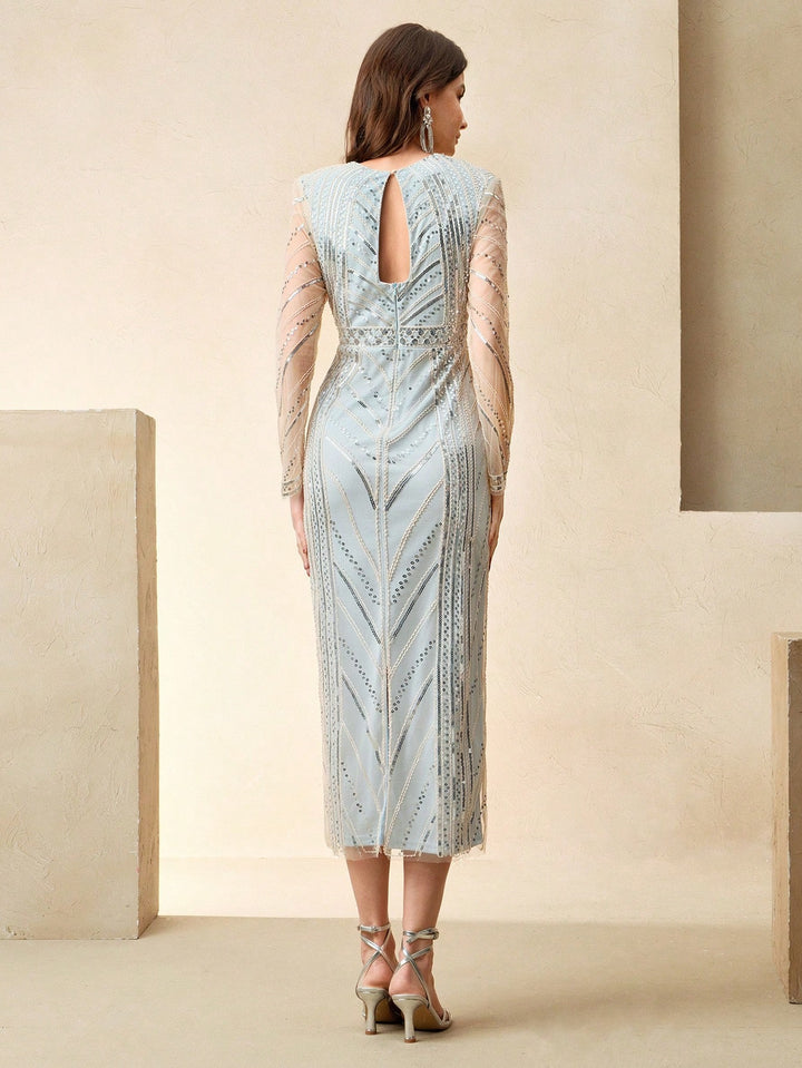 Rochie maxi SHEIN, albastru