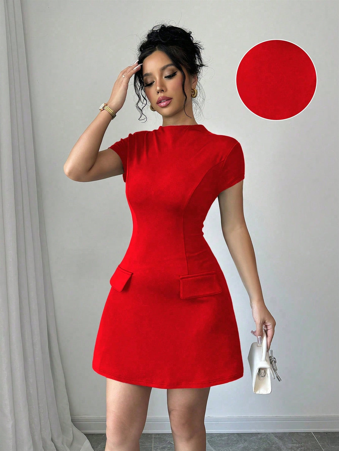 Rochie mini SHEIN, roșu