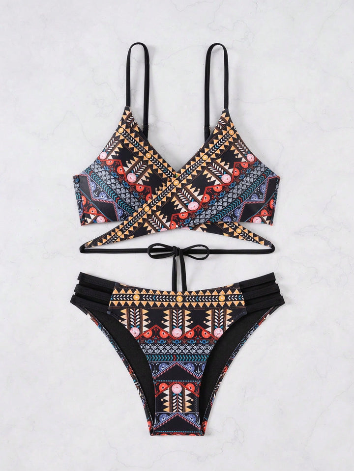 Costum de baie SHEIN, mix culori