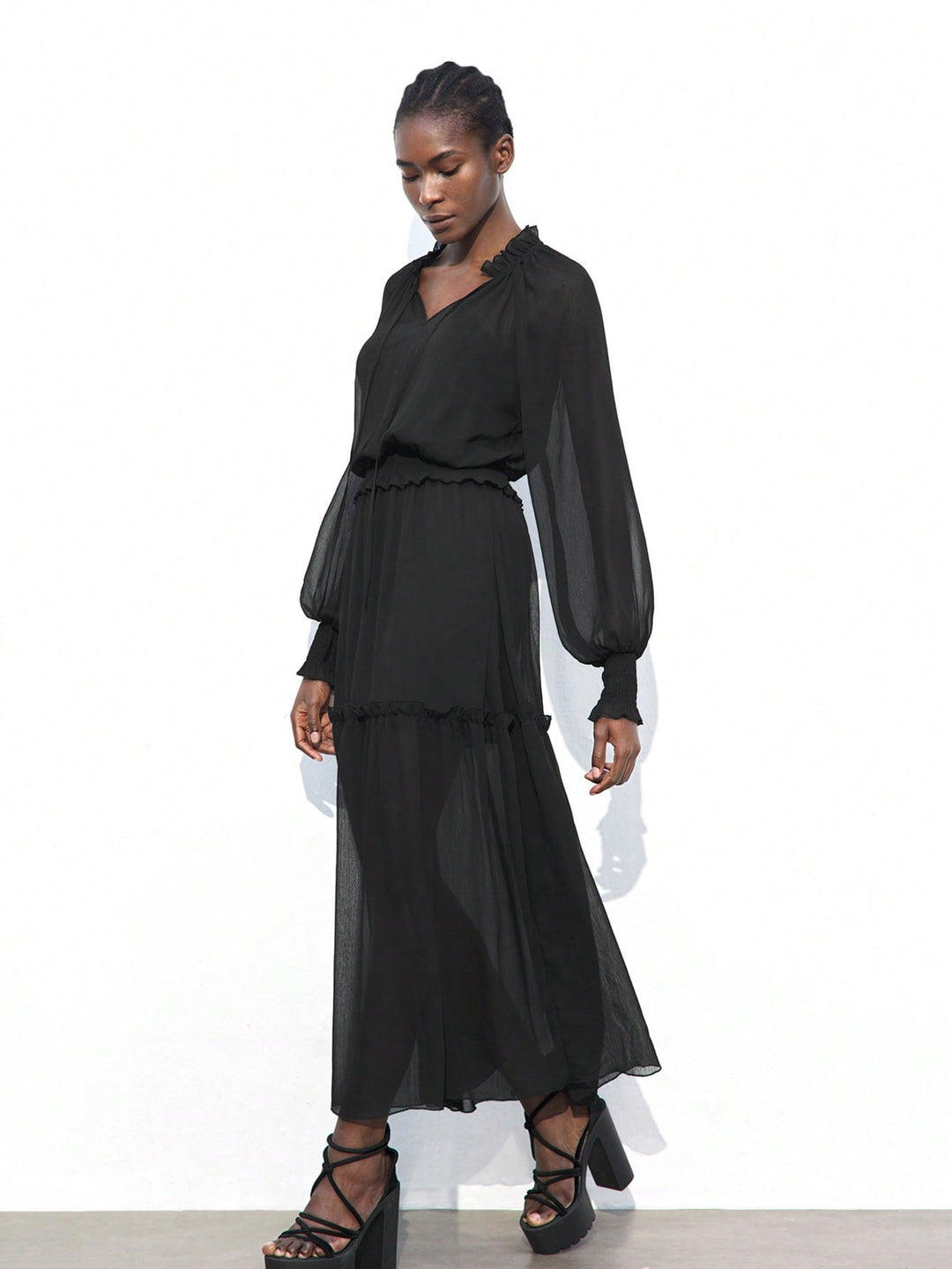 Rochie maxi SHEIN, negru