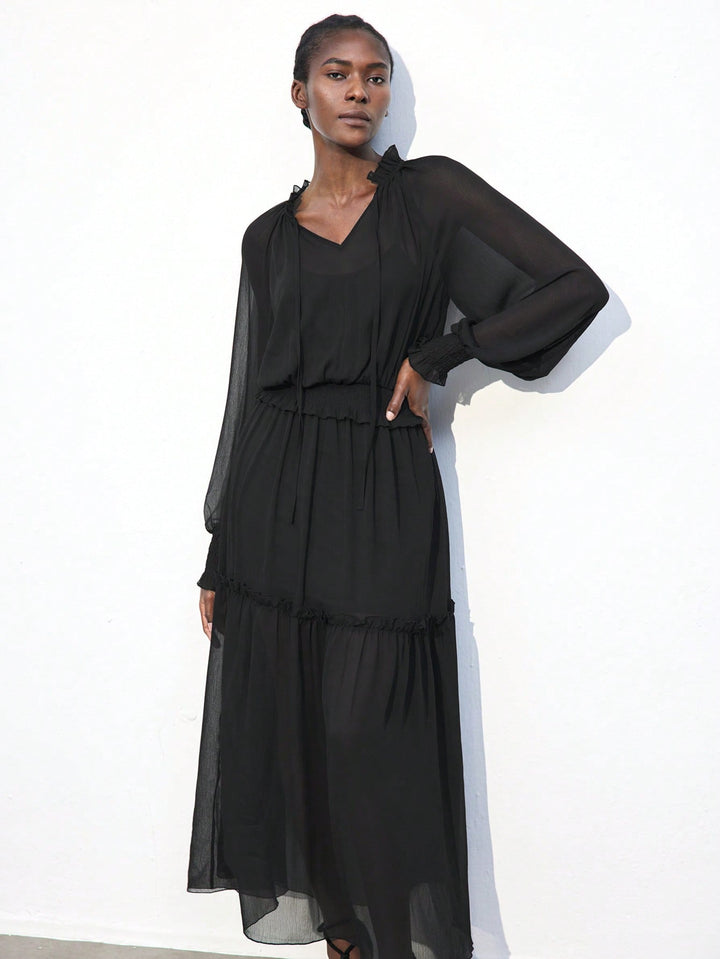 Rochie maxi SHEIN, negru