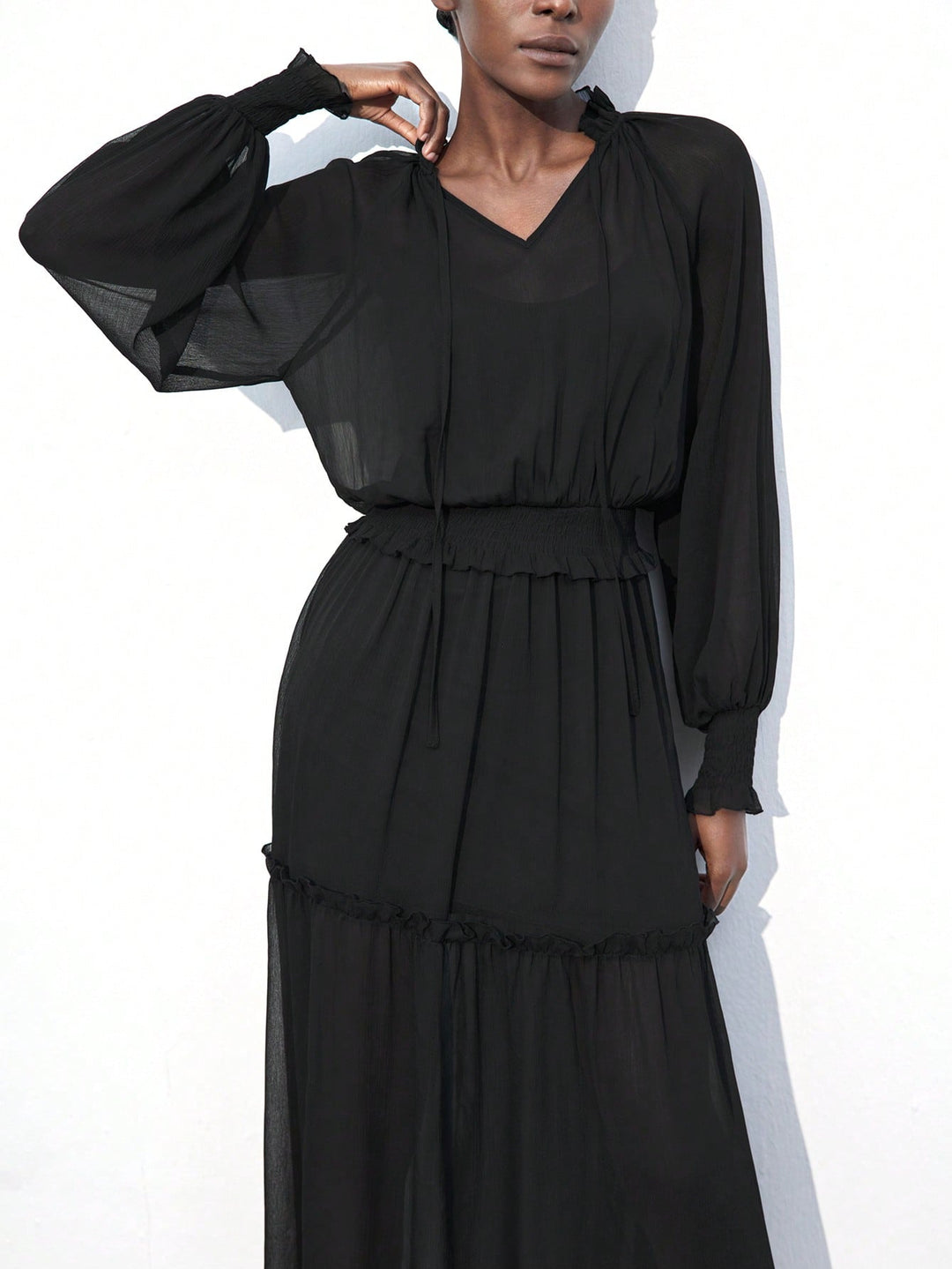 Rochie maxi SHEIN, negru