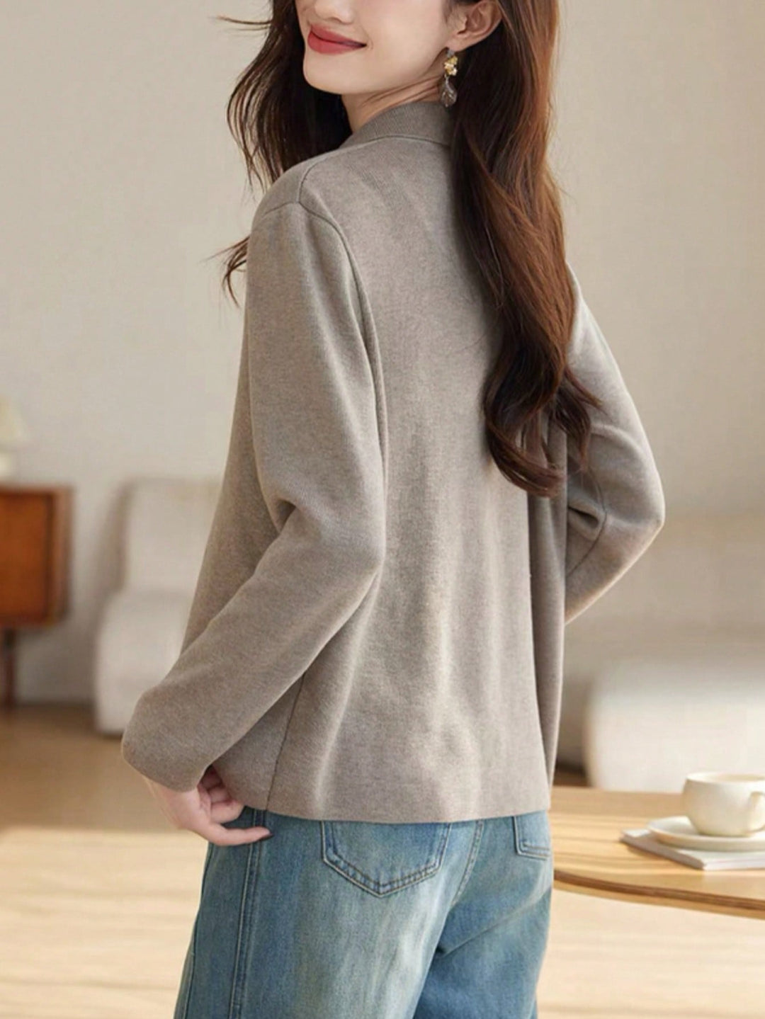 Cardigan SHEIN, kaki