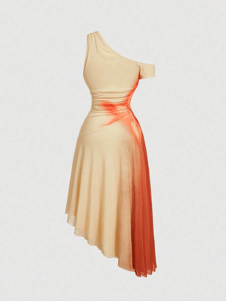 Rochie midi SHEIN, mix culori