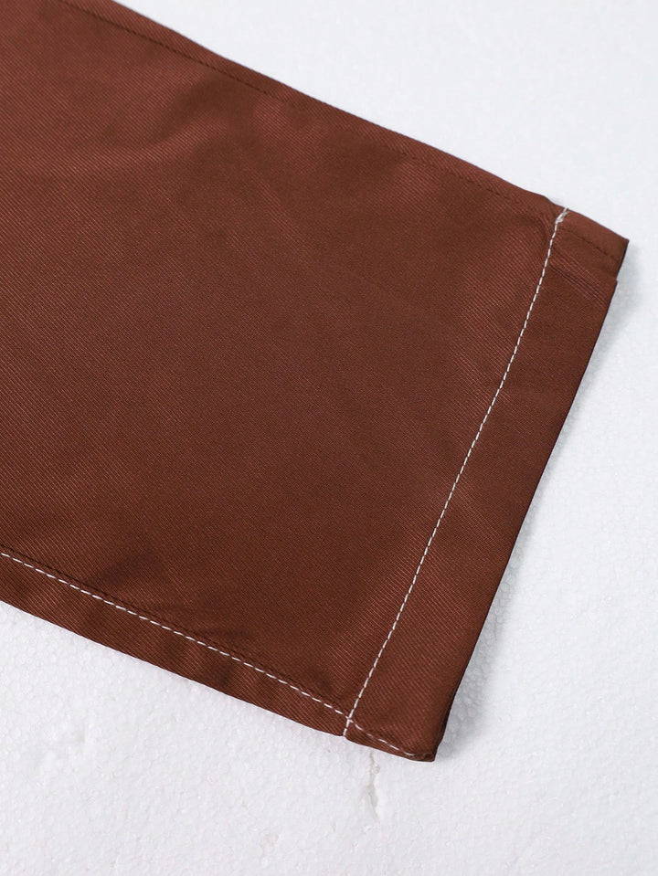 Pantaloni SHEIN, maro