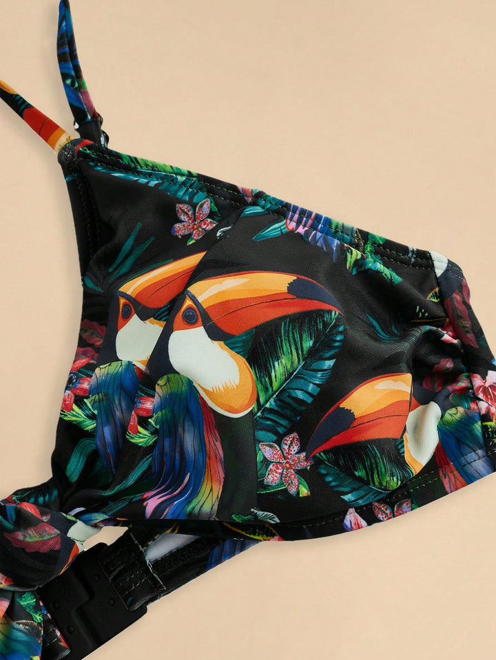 Sutien de baie SHEIN, negru