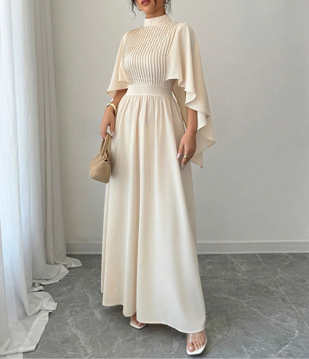 SHEIN Maxi ruha, ekrü