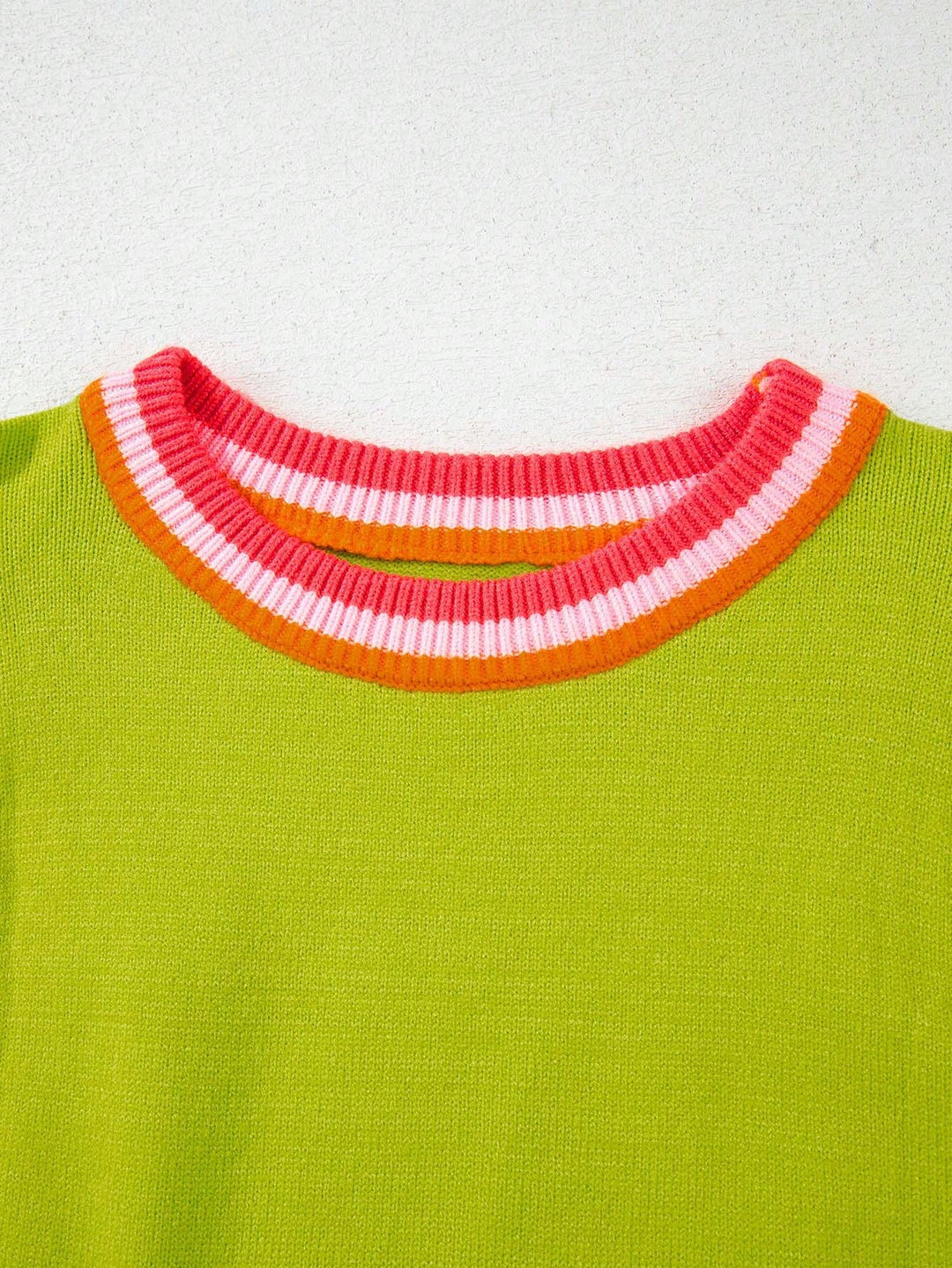 Top tricotat SHEIN, galben