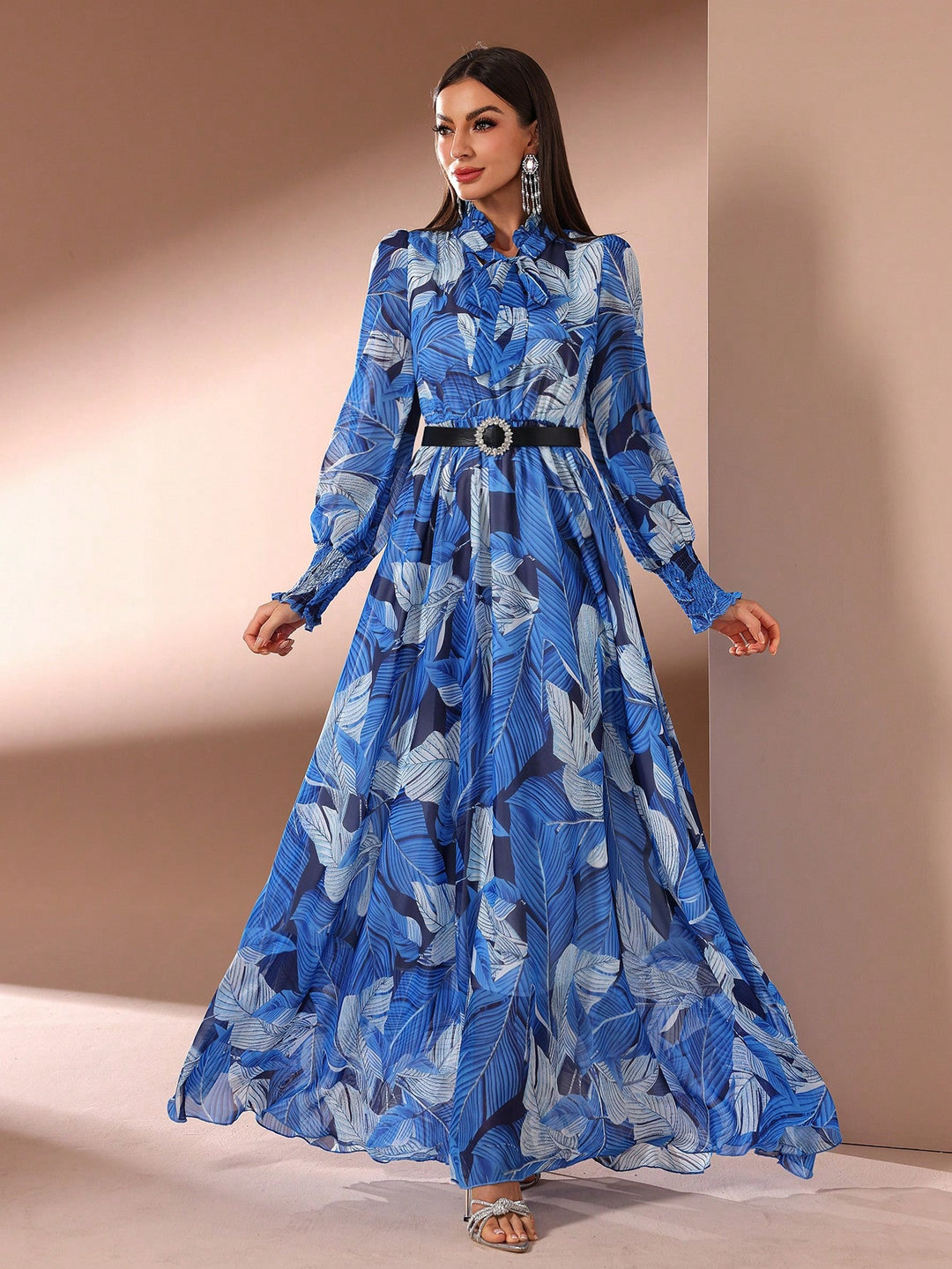 Rochie maxi SHEIN, albastru