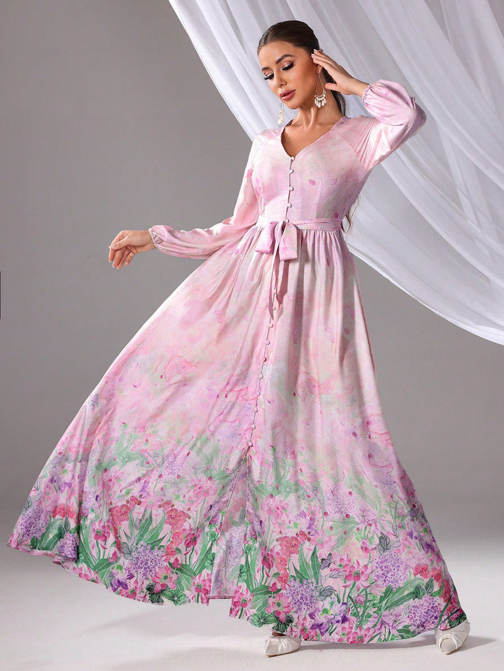 Rochie maxi SHEIN, mix culori