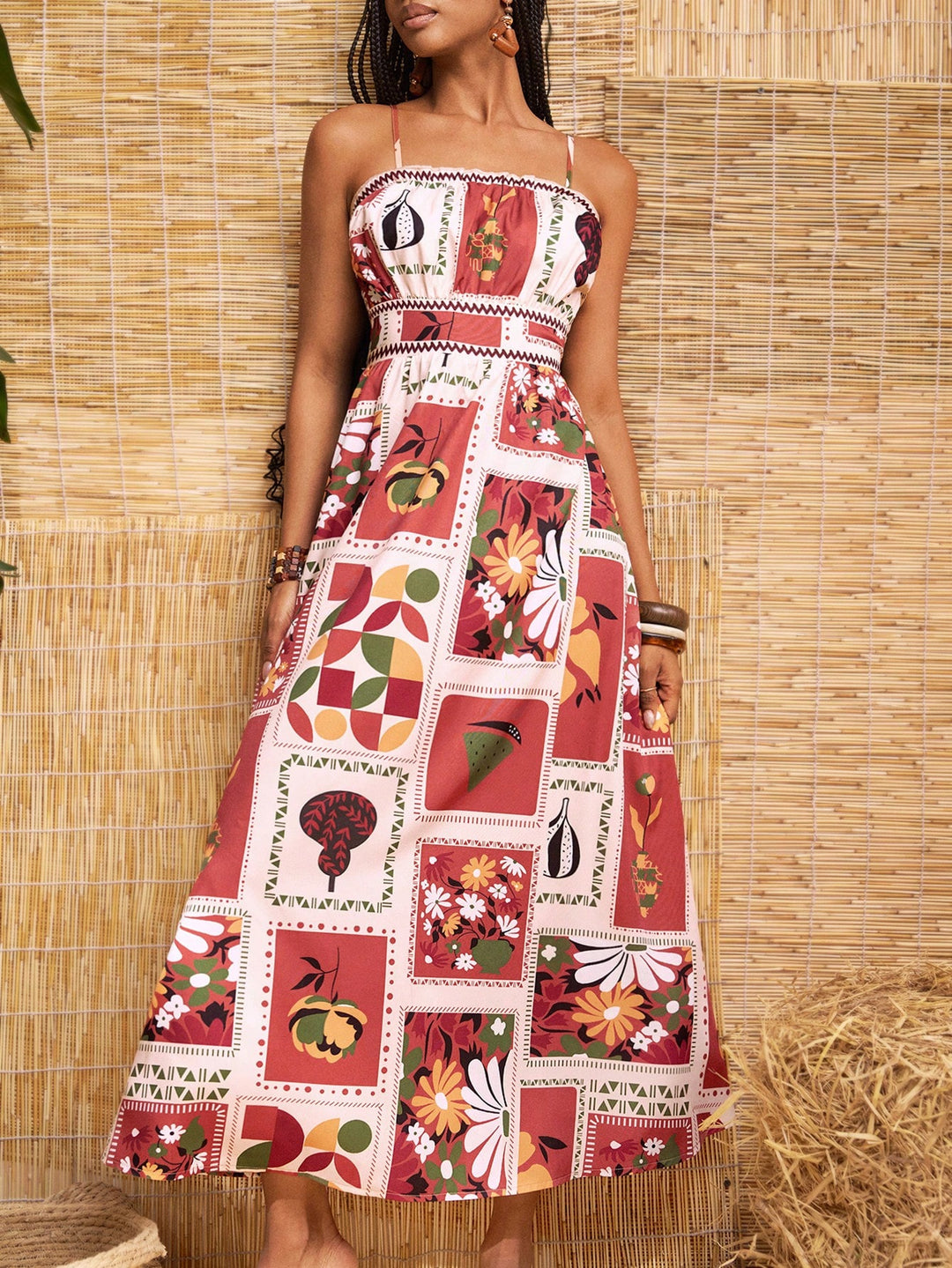 Rochie maxi SHEIN, mix culori