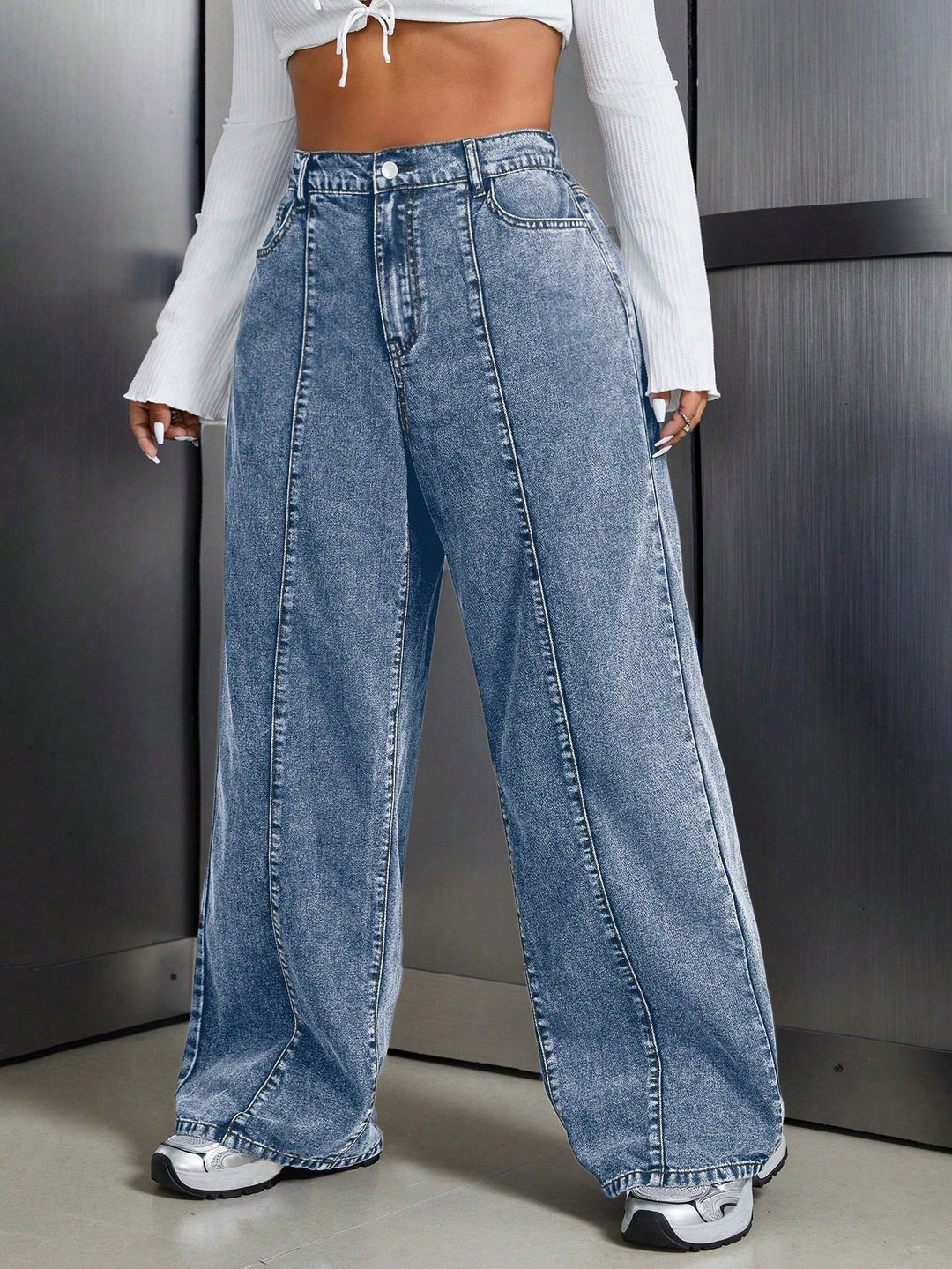 Jeans SHEIN, albastru
