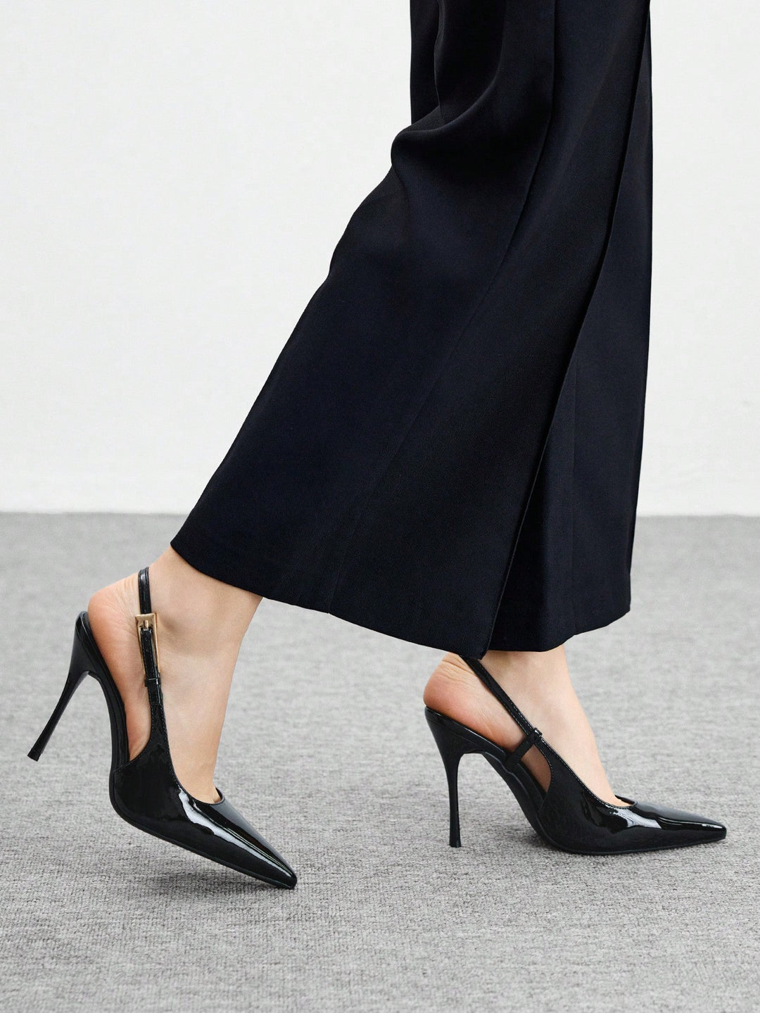 Pantofi cu toc SHEIN, negru