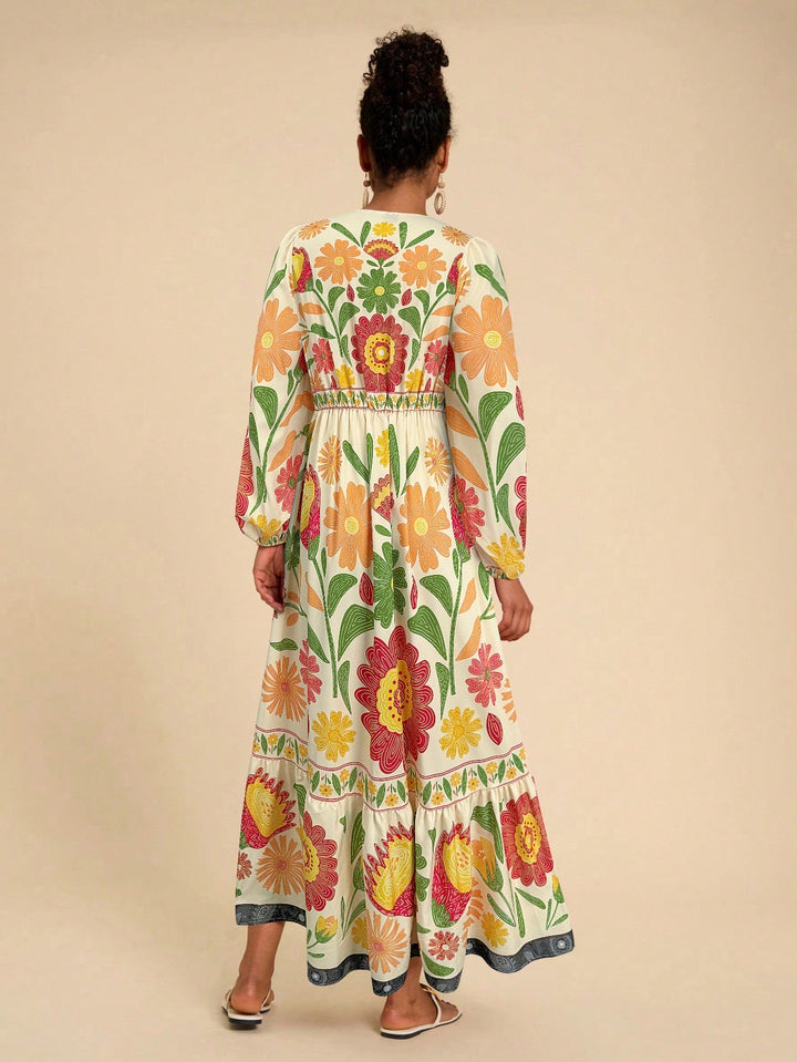 Rochie maxi SHEIN, mix culori