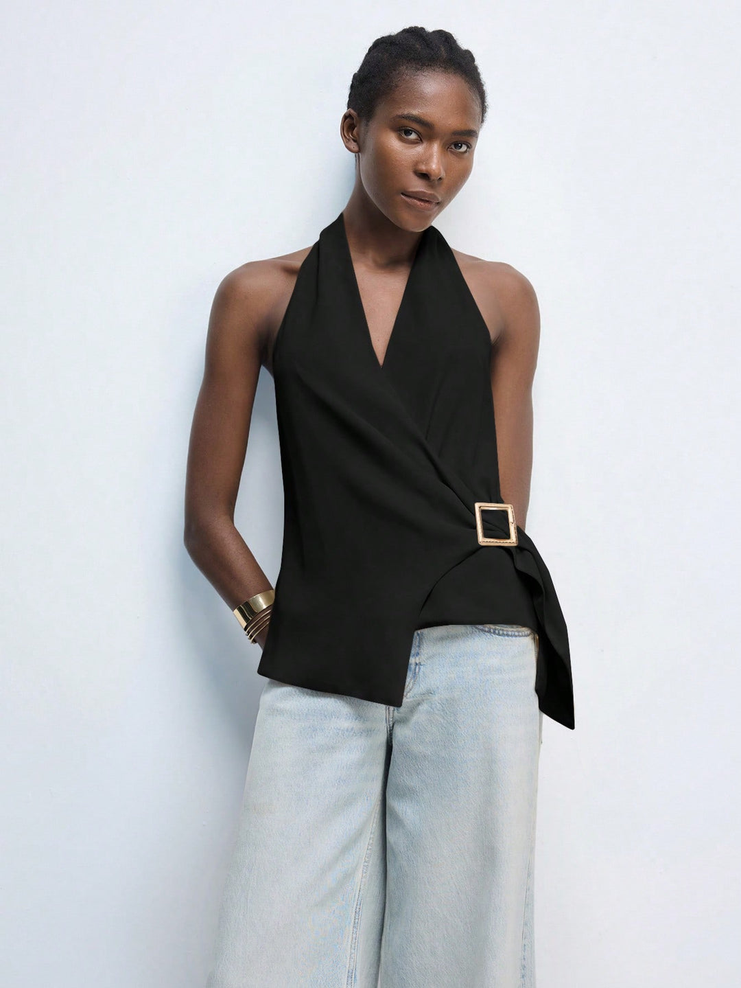 Top SHEIN, negru