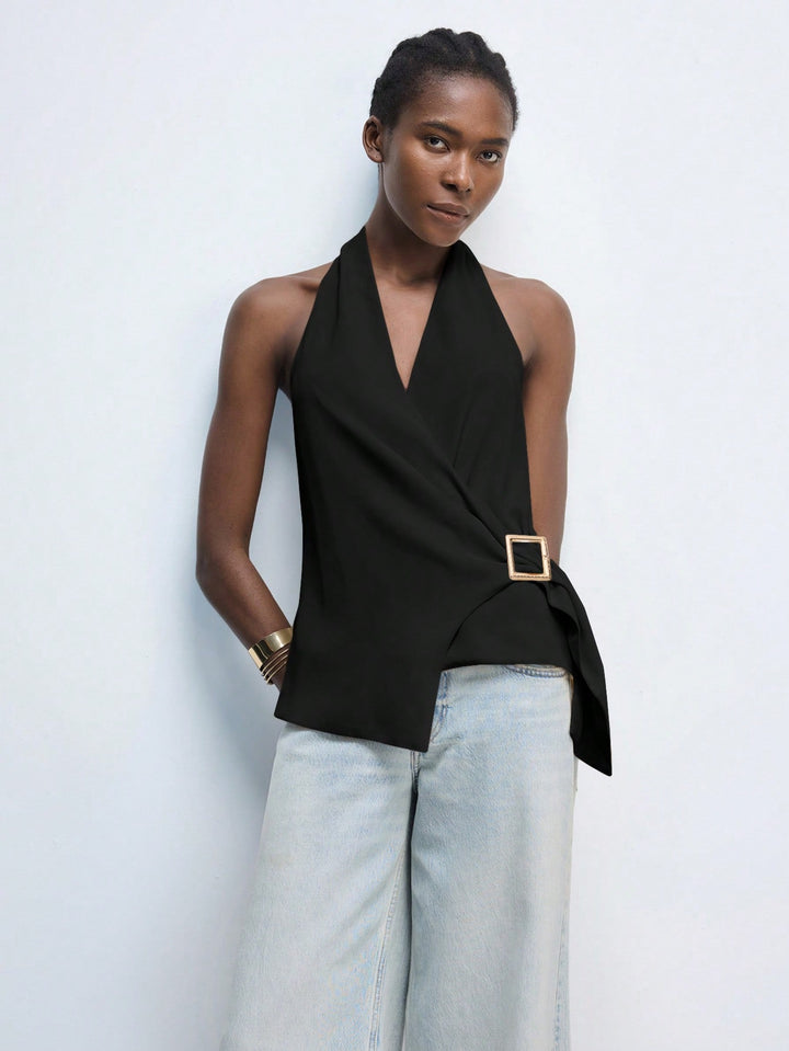 Top SHEIN, negru