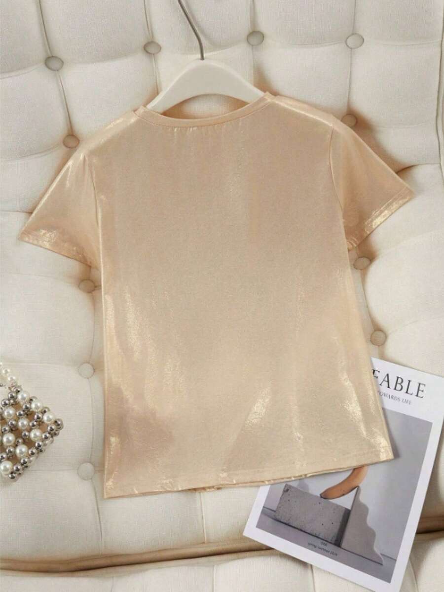 Tricou SHEIN, auriu