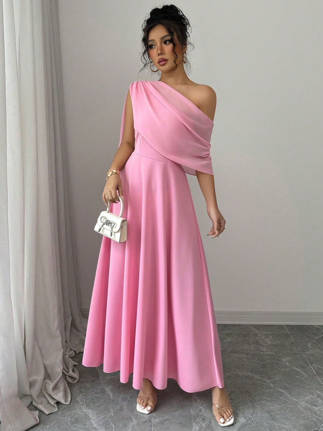 Rochie maxi SHEIN, roz