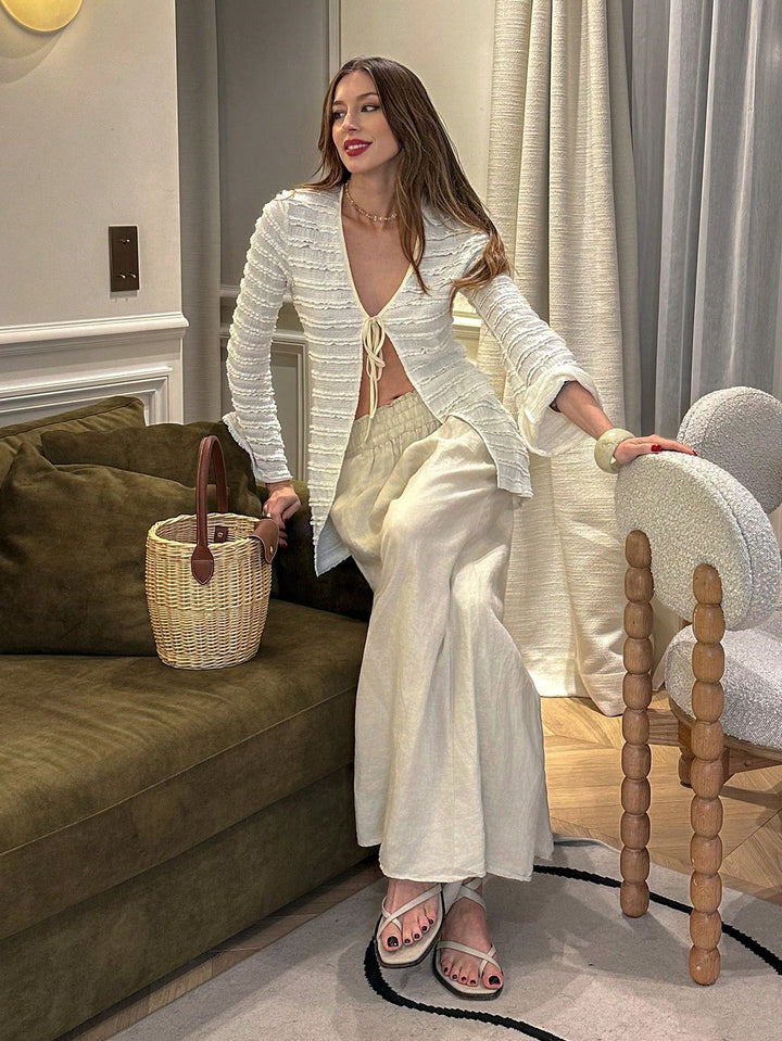 cardigan SHEIN, crem