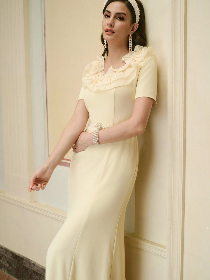 Rochie maxi SHEIN, galben