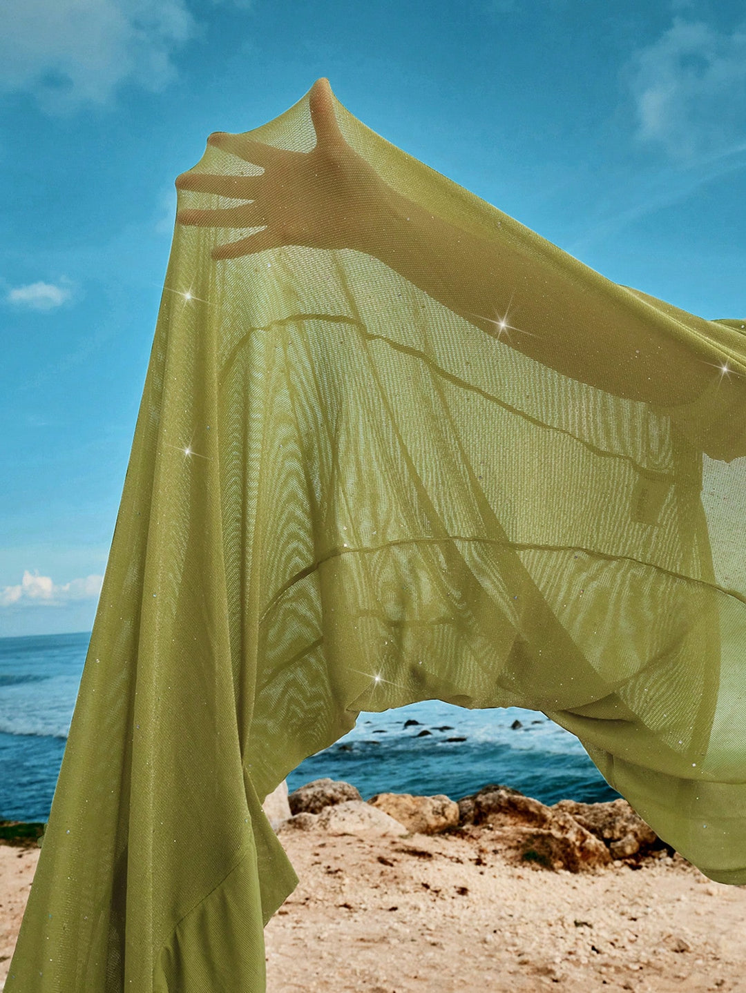 Rochie maxi SHEIN, verde