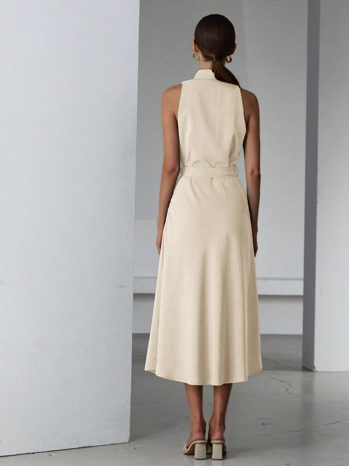 Rochie midi SHEIN, bej
