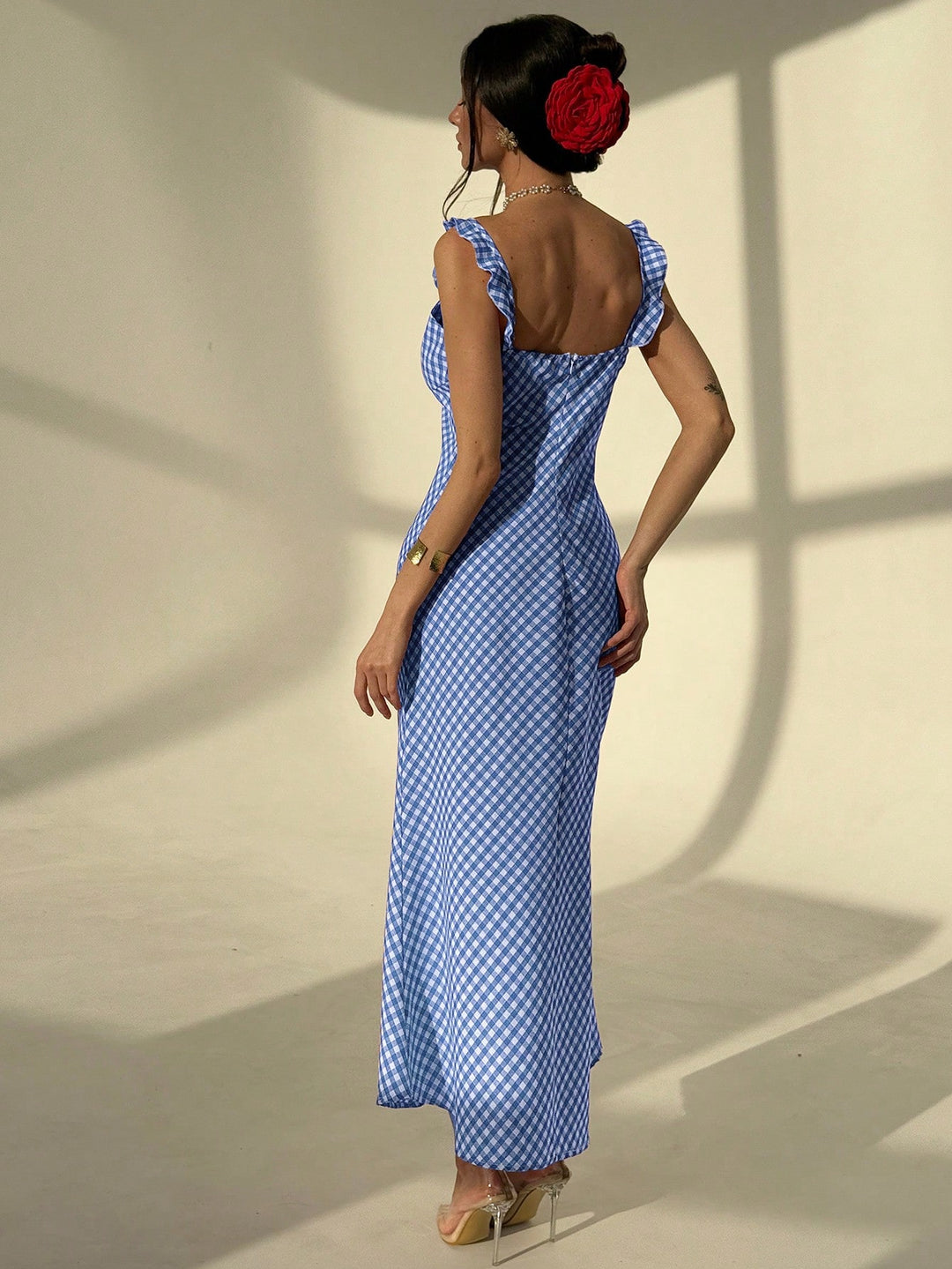 Rochie midi SHEIN, albastru