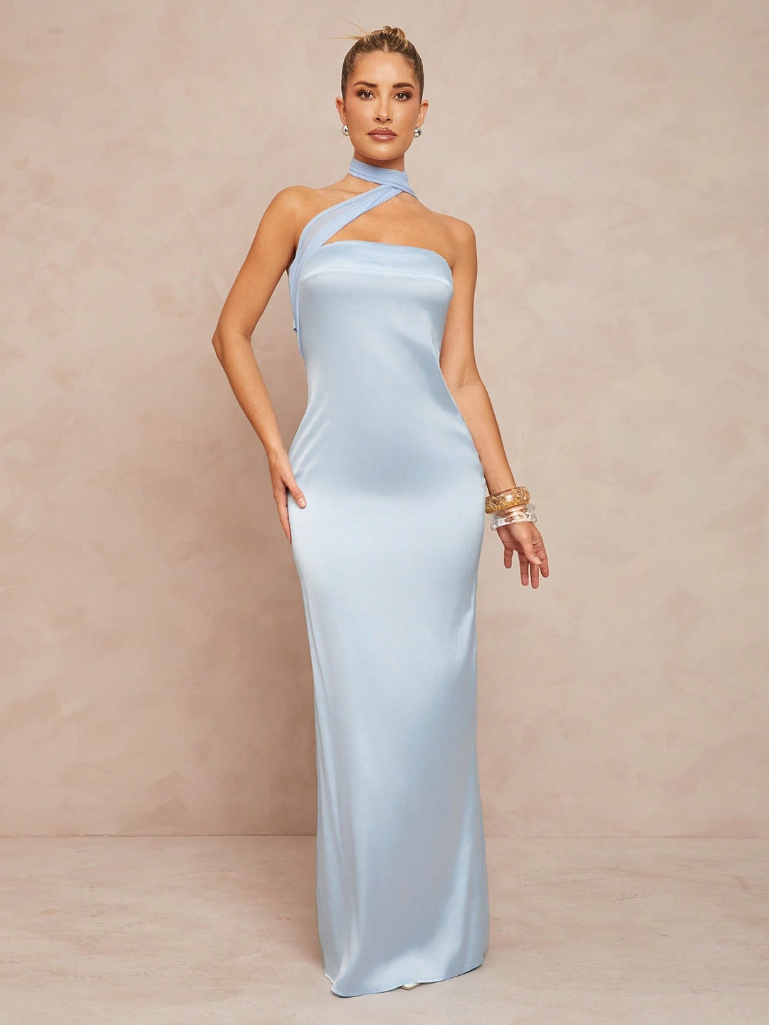 Rochie maxi SHEIN, albastru