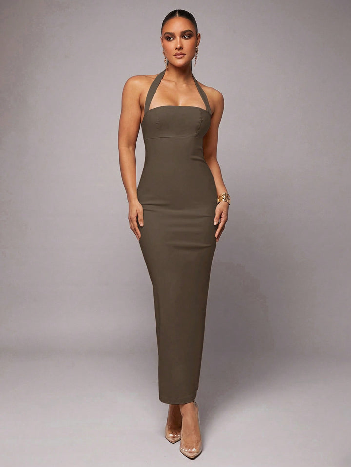 Rochie maxi SHEIN, maro