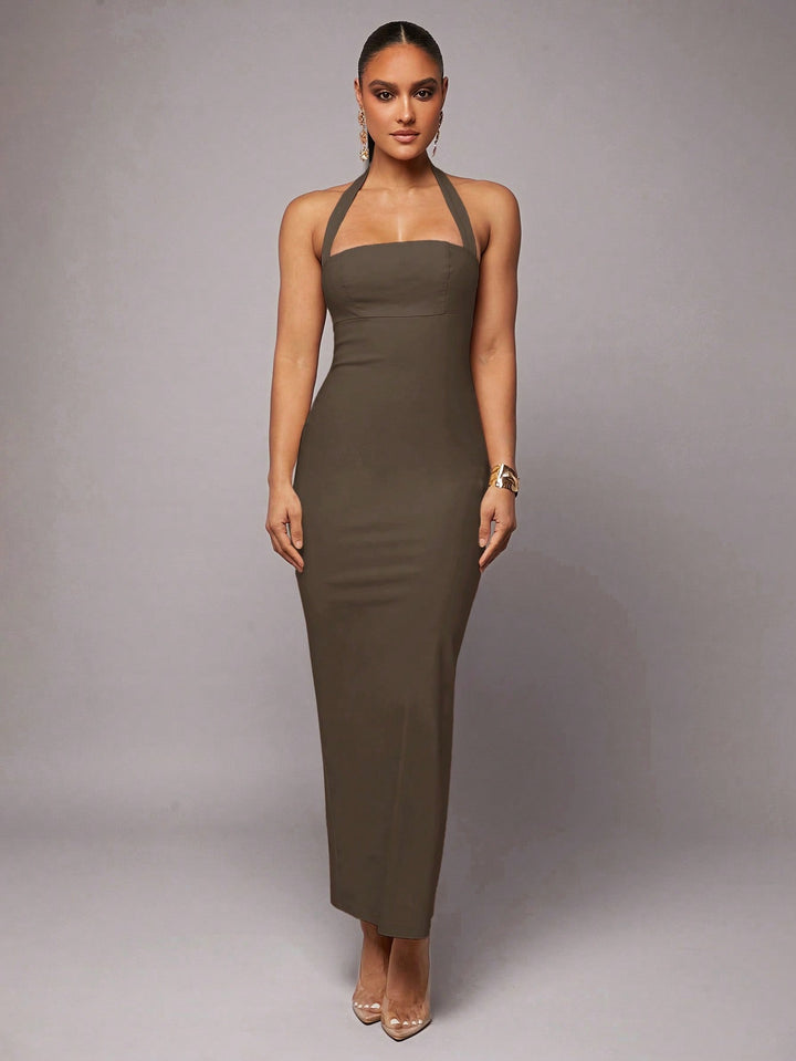 Rochie maxi SHEIN, maro