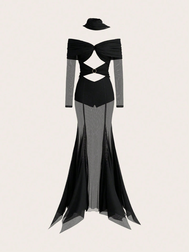 Rochie maxi SHEIN, negru